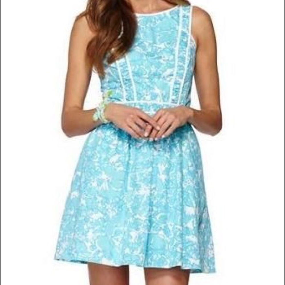 Lily Pulitzer Becky Dress in Shorely Blue